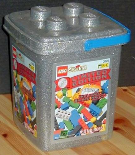 LEGO Basic 25th Anniversary Silver Bucket (3025-1)