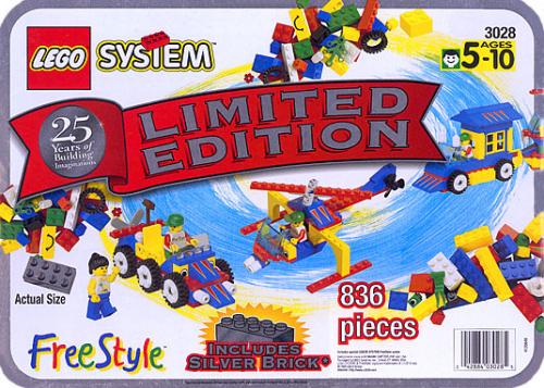 LEGO Freestyle 25th Anniversary Silver Tub (3028-1)