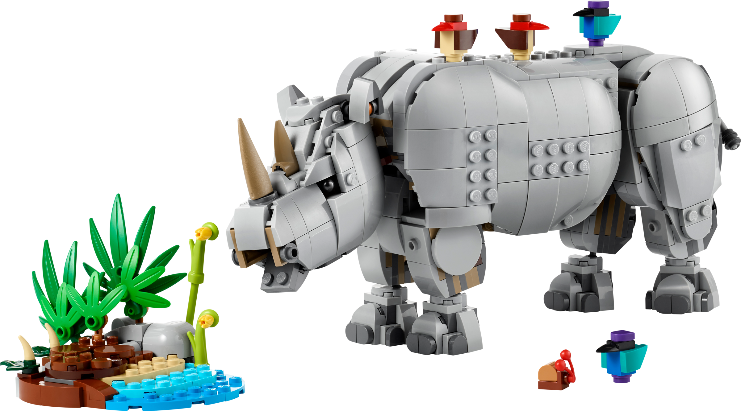 LEGO Creator 3-in-1 Wild Animals: Majestic Rhino with Birds (31171-1)