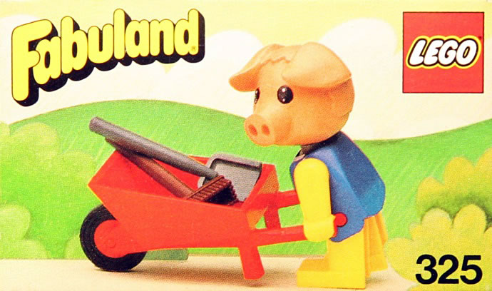 LEGO Fabuland Percy Pig and his Barrow (325-2)