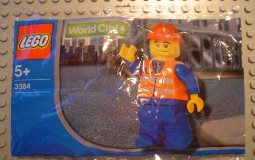 LEGO World City Train Worker Chupa Chups Promotional (3384-1)