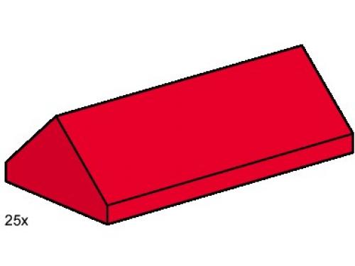 LEGO Bulk Bricks 2 x 4 Ridge Roof Tiles Steep Sloped Red (3445-1)