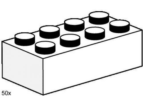 LEGO Bulk Bricks 2 x 4 White Bricks (3460-1)