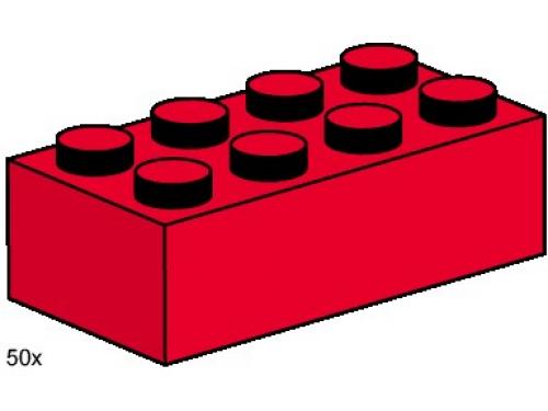 LEGO Bulk Bricks 2 x 4 Red Bricks (3462-1)