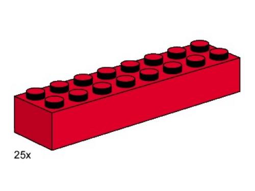 LEGO Bulk Bricks 2 x 8 Red Bricks (3467-1)