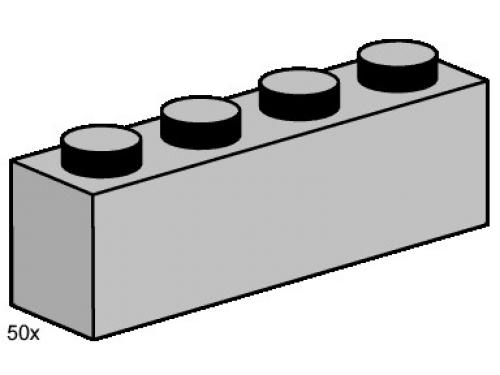 LEGO Bulk Bricks 1 x 4 Light Gray Bricks (3469-1)