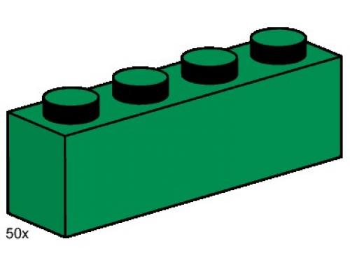 LEGO Bulk Bricks 1 x 4 Dark Green Bricks (3471-1)