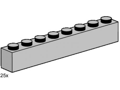 LEGO Bulk Bricks 1 x 8 Light Grey Bricks (3479-1)