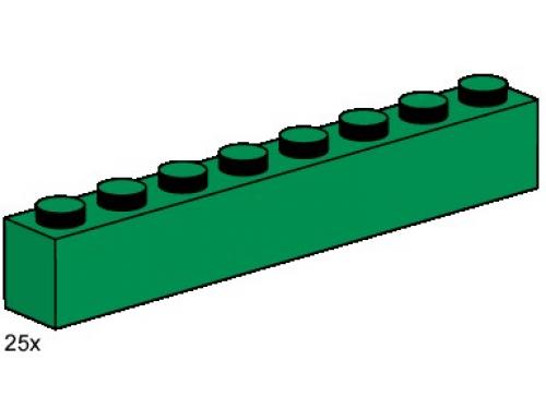 LEGO Bulk Bricks 1 x 8 Dark Green Bricks (3481-1)