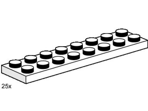 LEGO Bulk Bricks 2 x 8 White Plates (3490-1)