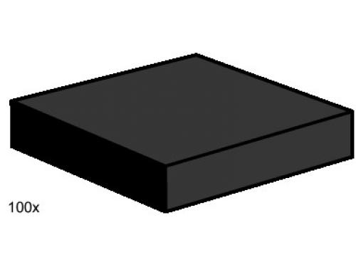 LEGO Bulk Bricks 2 x 2 Black Smooth Tiles (3492-1)