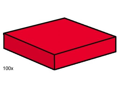 LEGO Bulk Bricks 2 x 2 Red Smooth Tiles (3494-1)