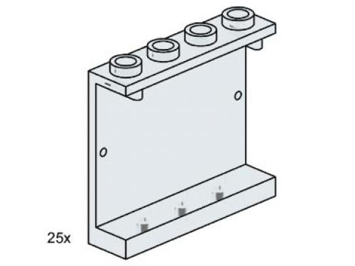 LEGO Bulk Bricks 1 x 4 x 3 Wall Element Clear (3507-1)