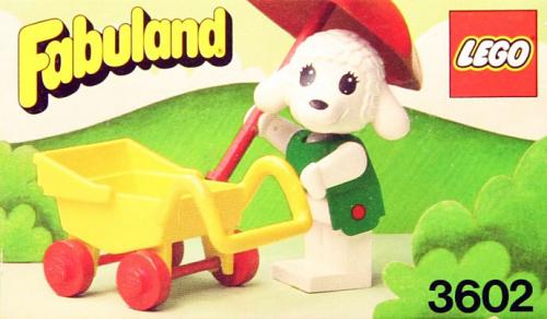 LEGO Fabuland Lisa Lamb's Pram (3602-1)