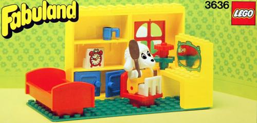 LEGO Fabuland Lucy Lamb's Bedroom (3636-1)