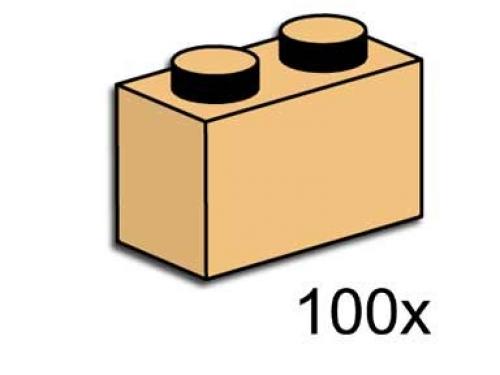 LEGO Bulk Bricks 1 x 2 Brick Tan (3727-1)