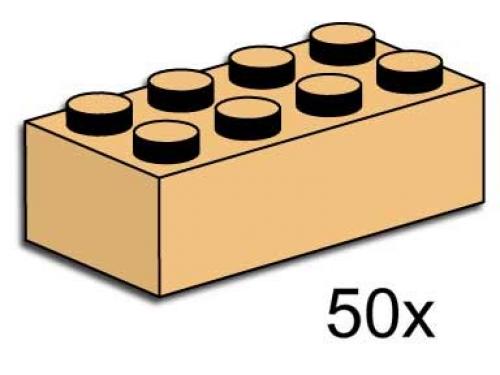 LEGO Bulk Bricks 2 x 4 Tan Bricks (3730-1)