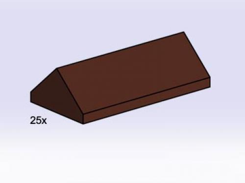 LEGO Bulk Bricks 2 x 4 Brown Ridge Roof Tiles Steep Sloped (3756-1)