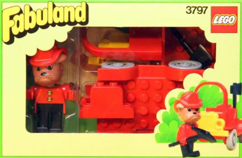 LEGO Fabuland Fire Chief Barty Bulldog (3797-1)