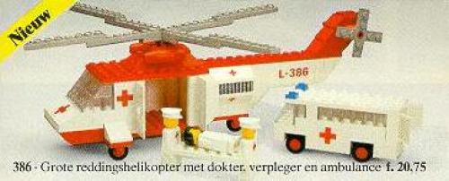 LEGO Hospital Helicopter and Ambulance (386-1)