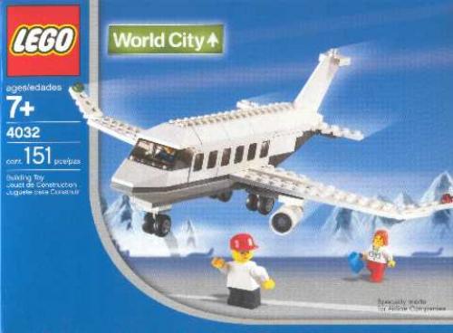 LEGO World City Passenger Plane - Snowflake Version (4032-9)