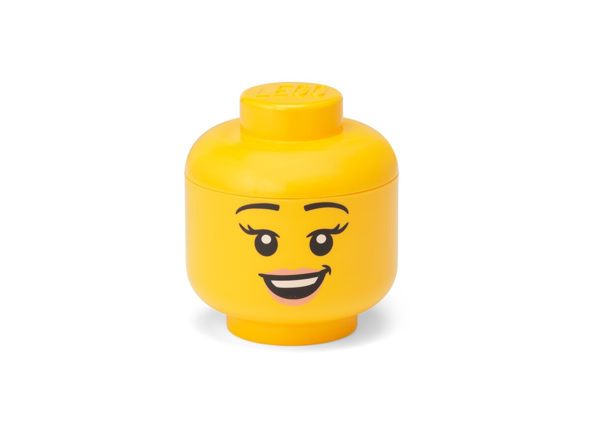 LEGO Storage Storage Head Mini (Happy Girl) (40330801-1)