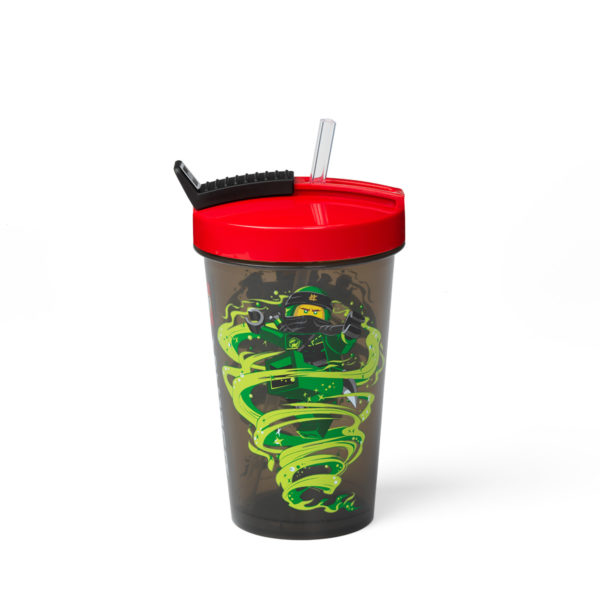 LEGO Houseware Ninjago Tumbler with Straw (Red Lid) (40441733-1)