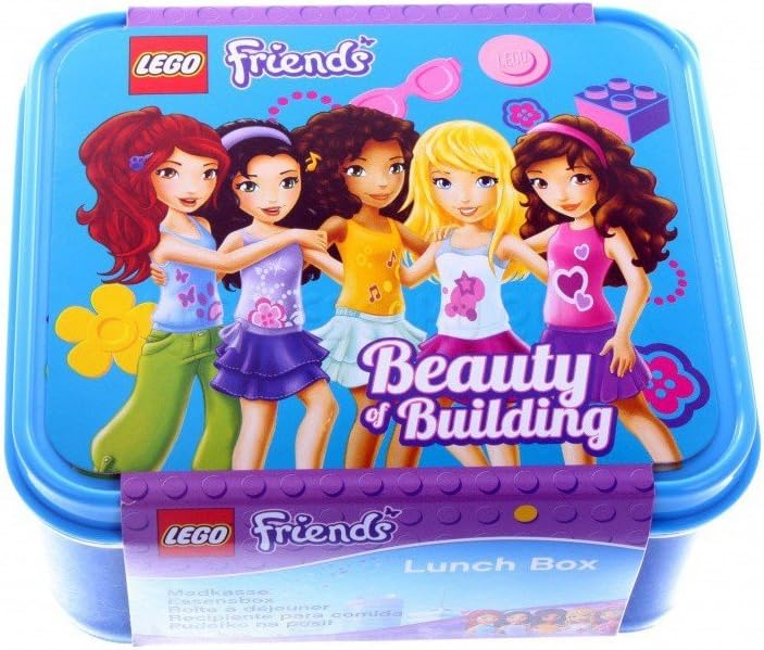 LEGO Houseware Friends Beauty of Building Lunch Box - Blue (40501717-1)