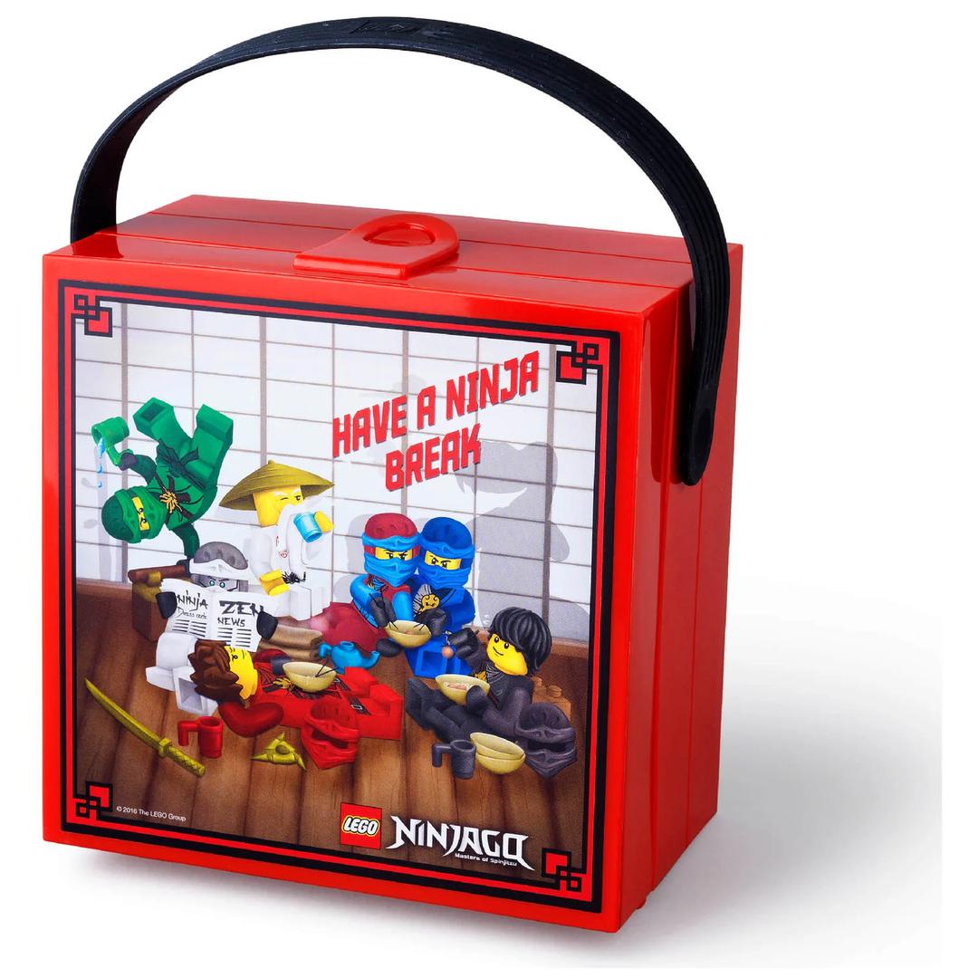 LEGO Houseware Ninjago Lunch Box with Handle - Red (40511733-1)