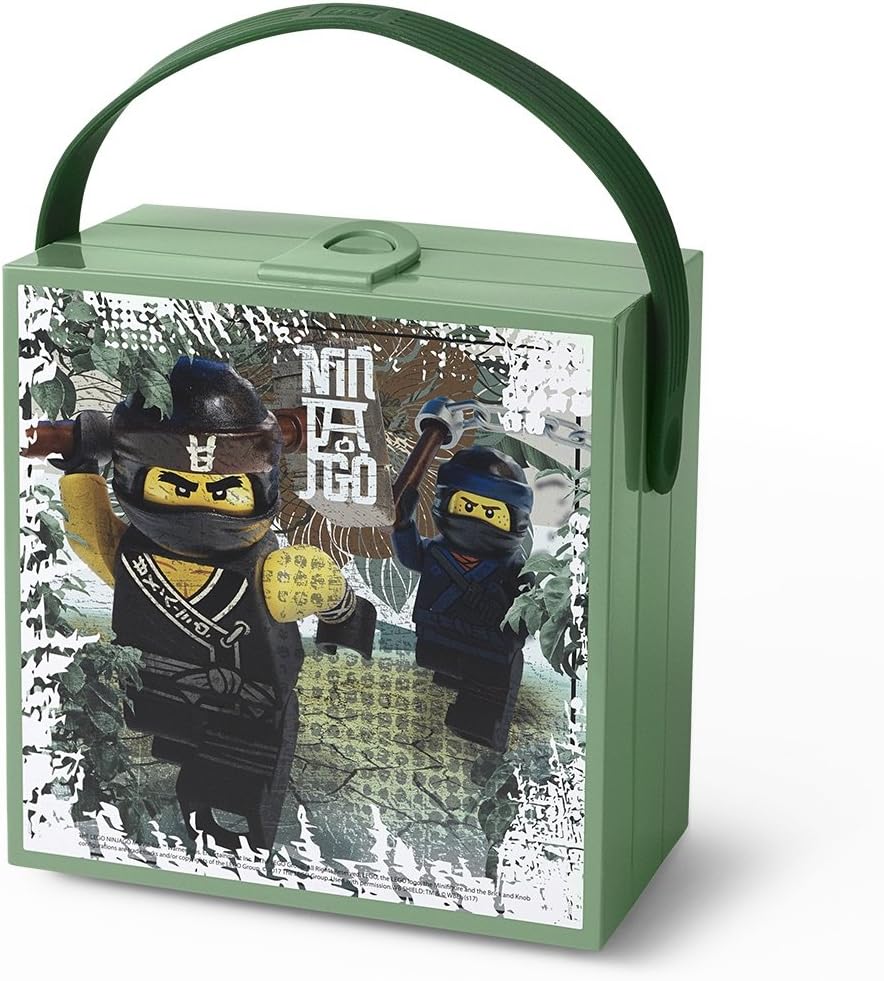 LEGO Houseware Ninjago Lunch Box with Handle - Sand Green (40511741-1)