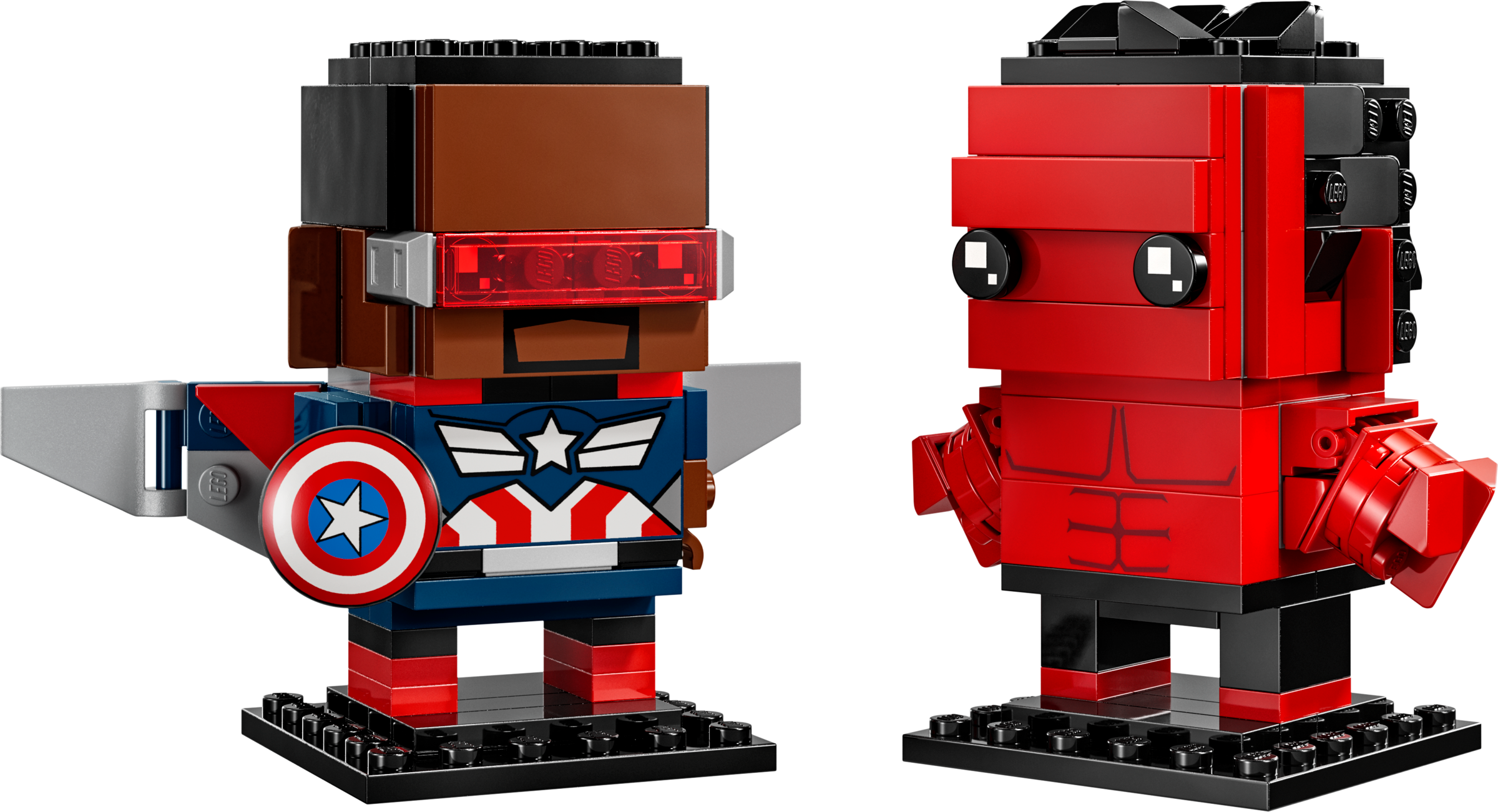 LEGO Brickheadz Captain America & Red Hulk Figures (40668-1)