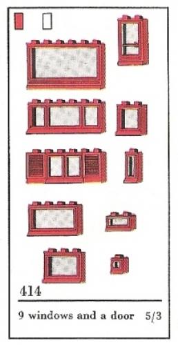 LEGO Samsonite Windows Parts Pack (The Building Toy) (414-3)