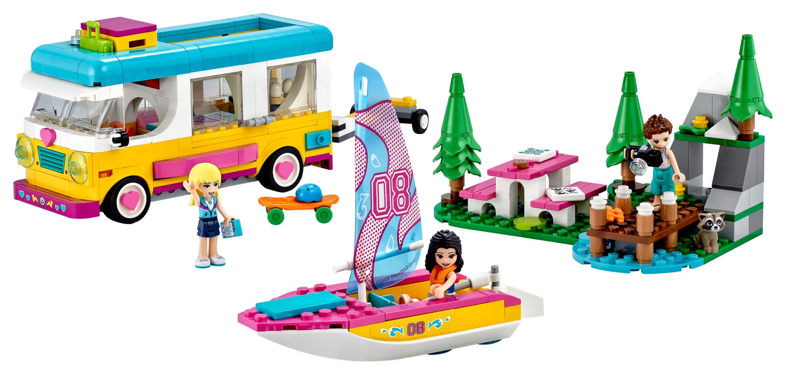 LEGO Friends Forest Camper Van and Sailboat (41681-1)
