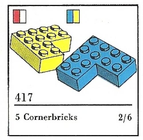 LEGO Samsonite Cornerbricks (The Building Toy) (417-3)