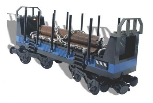 LEGO 9V Open Freight Wagon (White Box) (4186870-1)