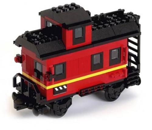 LEGO 9V Caboose (White Box) (4186874-1)