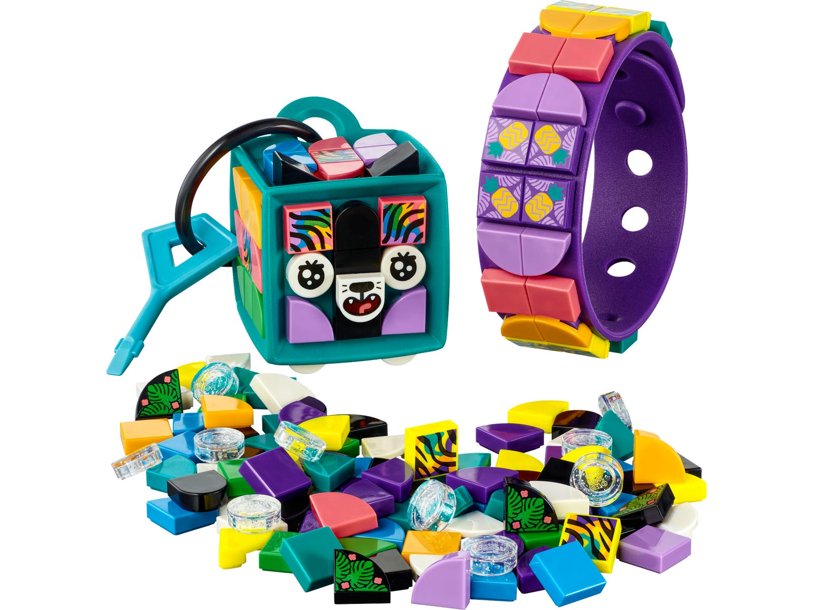 LEGO DOTS Neon Tiger Bracelet & Bag Tag (41945-1)