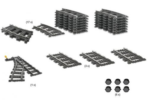 LEGO 9V 9V Train Switching Track Collection (4206-1)