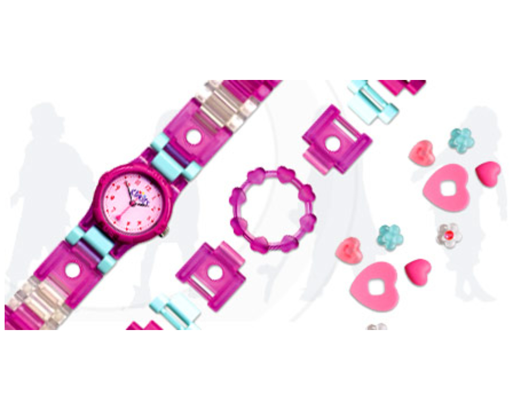 LEGO Clocks and Watches Clikits Heart Buildable Watch (Pink) (4216814-1)