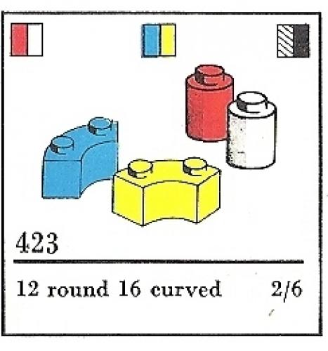 LEGO Supplemental Curved and Round Bricks (The Building Toy) (423-3)
