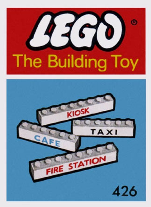 LEGO Supplemental 7 Named Beams (The Building Toy) (426-1)