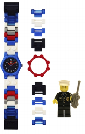 LEGO Clocks and Watches Police Officer Buildable Watch with Toy (4291329-1)