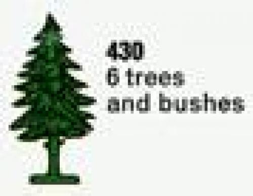 LEGO Supplemental Six Trees and Bushes (The Building Toy) (430-2)
