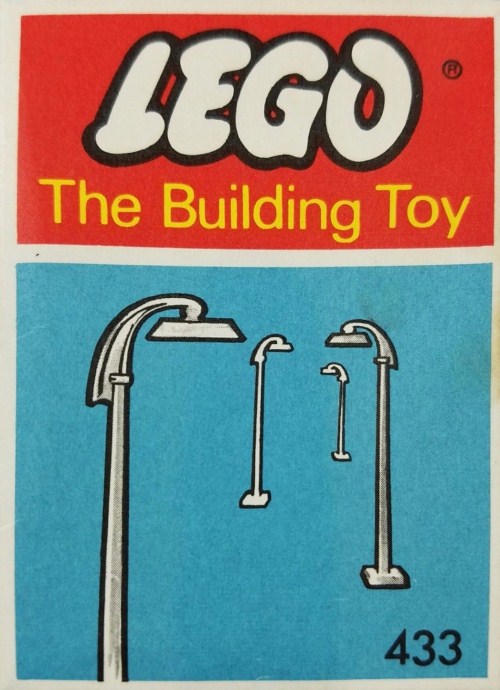 LEGO Supplemental 6 Street Lamps with Curved Top (The Building Toy) (433-1)