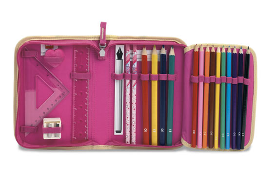 LEGO Stationery and Office Supplies Clikits Heart Pencil Case with Pencils (4499389-1)