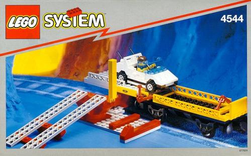 LEGO 9V Car Transport Wagon with Car (4544-1)