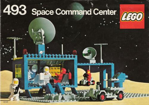LEGO Classic Space Space Command Center (Flatplate version) (493-1)