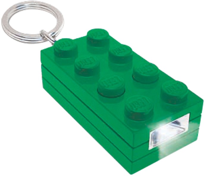 LEGO Key Chain 2 x 4 Brick Key Light (Green) (5002804-1)