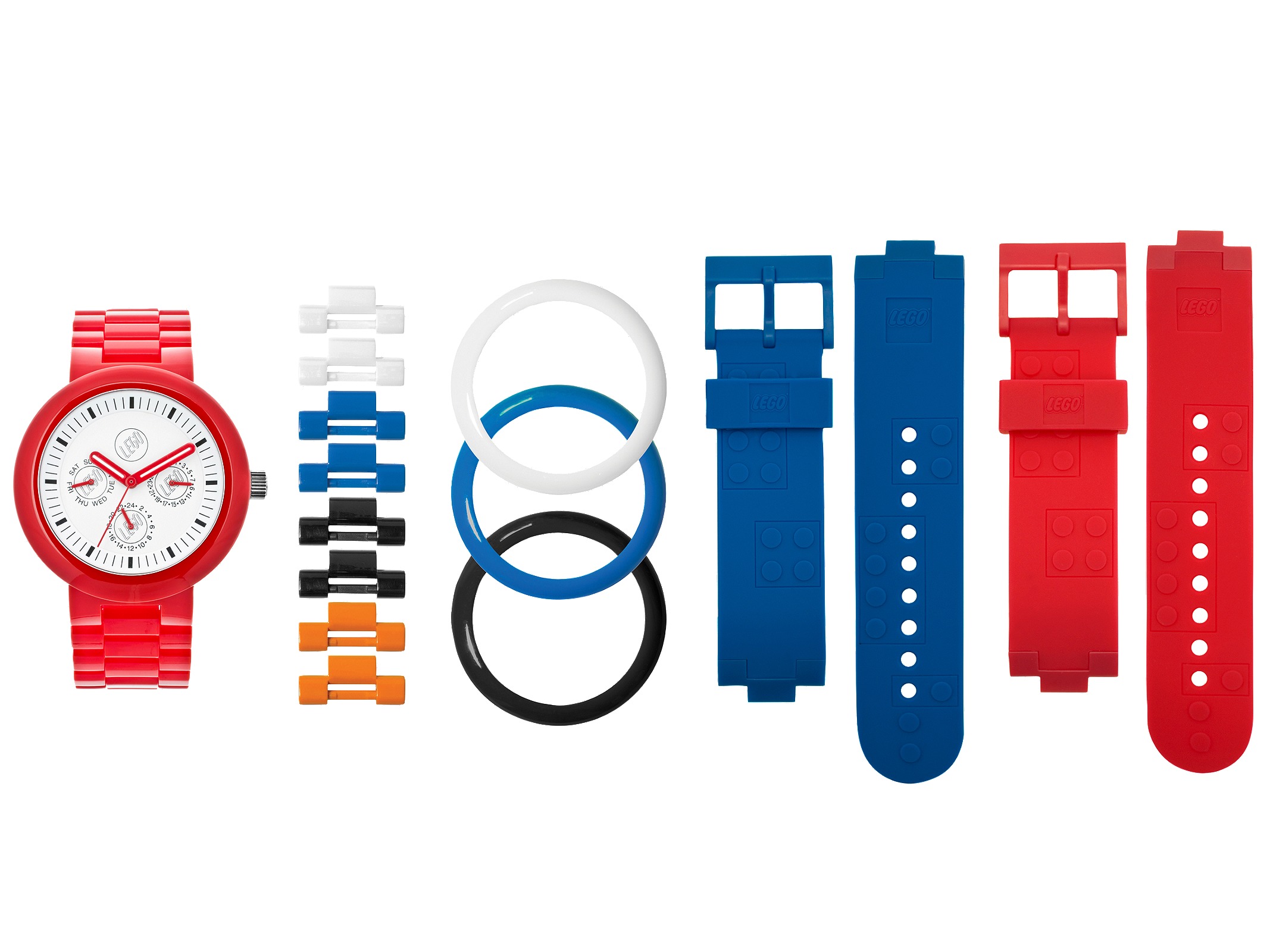 LEGO Clocks and Watches Multi-stud Red Adult Tachymeter Watch (5004117-1)