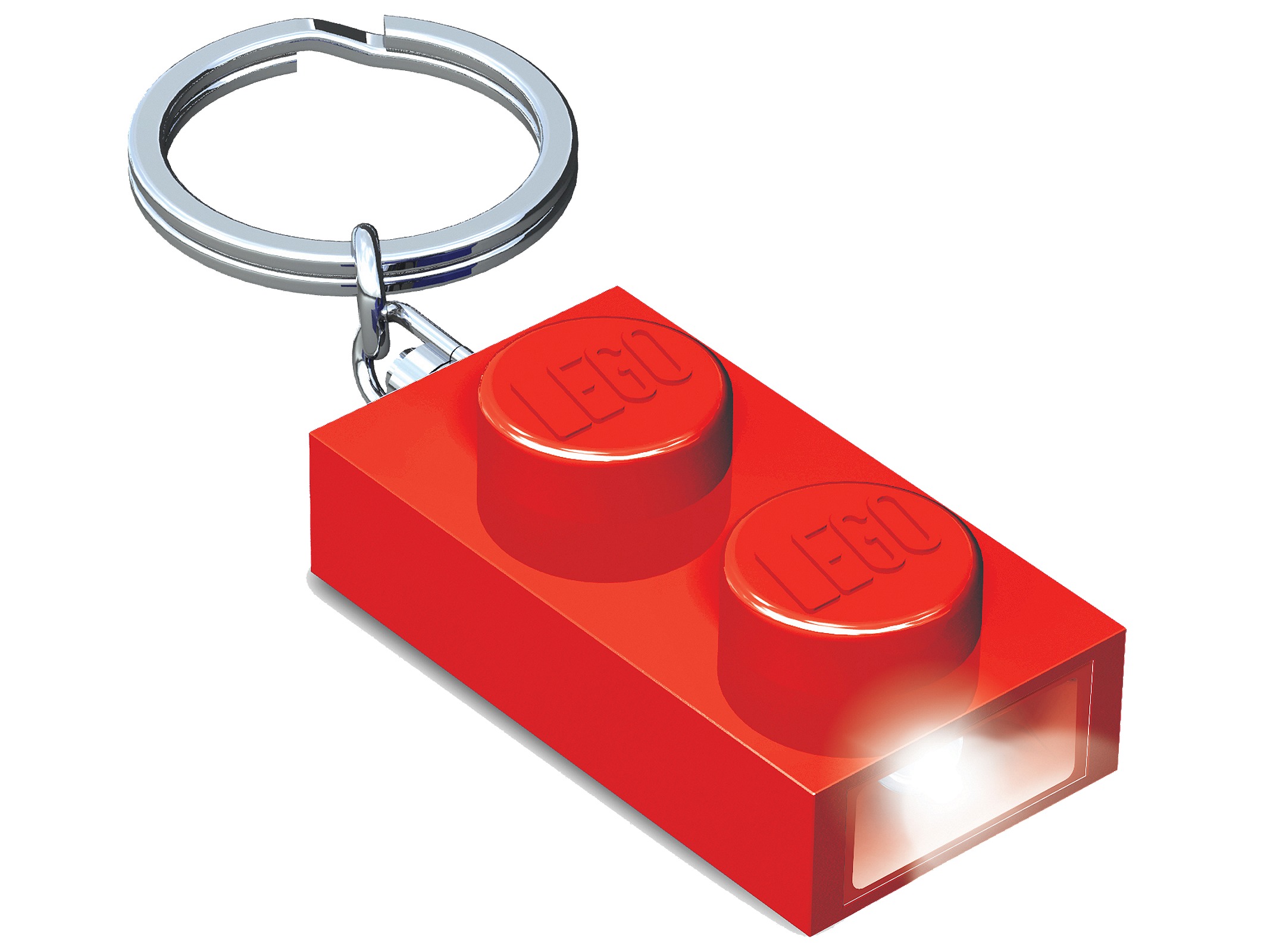 LEGO Key Chain 1 x 2 Brick Key Light (Red) (5004264-1)